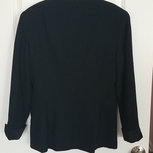 Vintage Christian Dior Wool Tuxedo Blazer - Picture 4 of 7